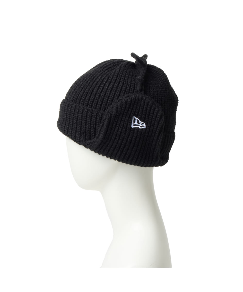 黒ニット帽 NEW ERA KIDS KNIT TRAPPER | YTH（52～55.8cm）(96) BLK (01) | NEW